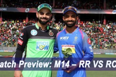 IPL 2019 Match Preview: M14 – RR VS RCB