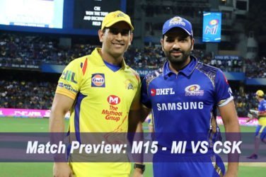 IPL 2019 Match Preview M15 - MI VS CSK