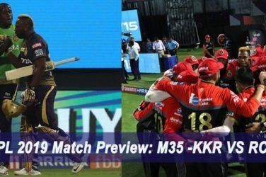 IPL 2019 Match Preview M35 -KKR VS RCB